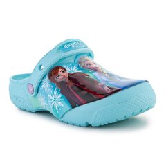 Šlepetės vaikams Crocs Fl Frozen II Clog Jr SW9737368461, mėlynos цена и информация | Детские тапочки, домашняя обувь | pigu.lt