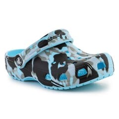 Šlepetės vaikams Crocs Classic Spray camo Clog SW9741768412, mėlynos kaina ir informacija | Šlepetės, kambario avalynė vaikams | pigu.lt