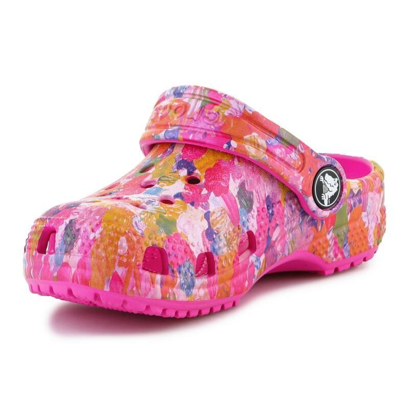 Šlepetės vaikams Crocs Classic Hyper Real Clog SW9741808432, rožinės цена и информация | Šlepetės, kambario avalynė vaikams | pigu.lt