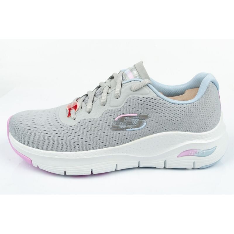 Sportiniai bateliai moterims Skechers Arch Fit SW980558.9516, pilki kaina ir informacija | Sportiniai bateliai, kedai moterims | pigu.lt