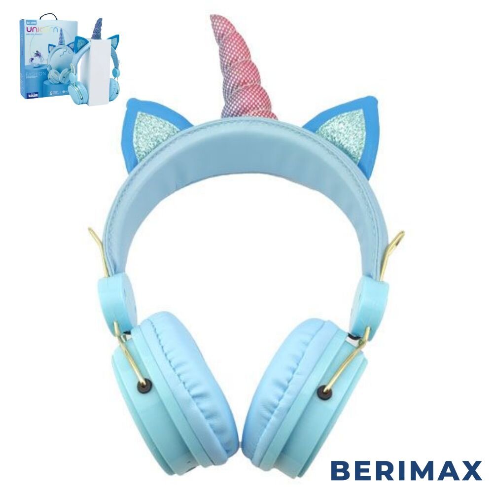 Belaidės ausinės Unicorn A5 BERIMAX BRM_0504082BL kaina ir informacija | Ausinės | pigu.lt