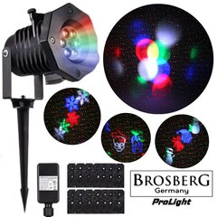 Наружный лазер Brosberg ProLight RGL 2in1 BRM_1405039 цена и информация | Праздничные декорации | pigu.lt