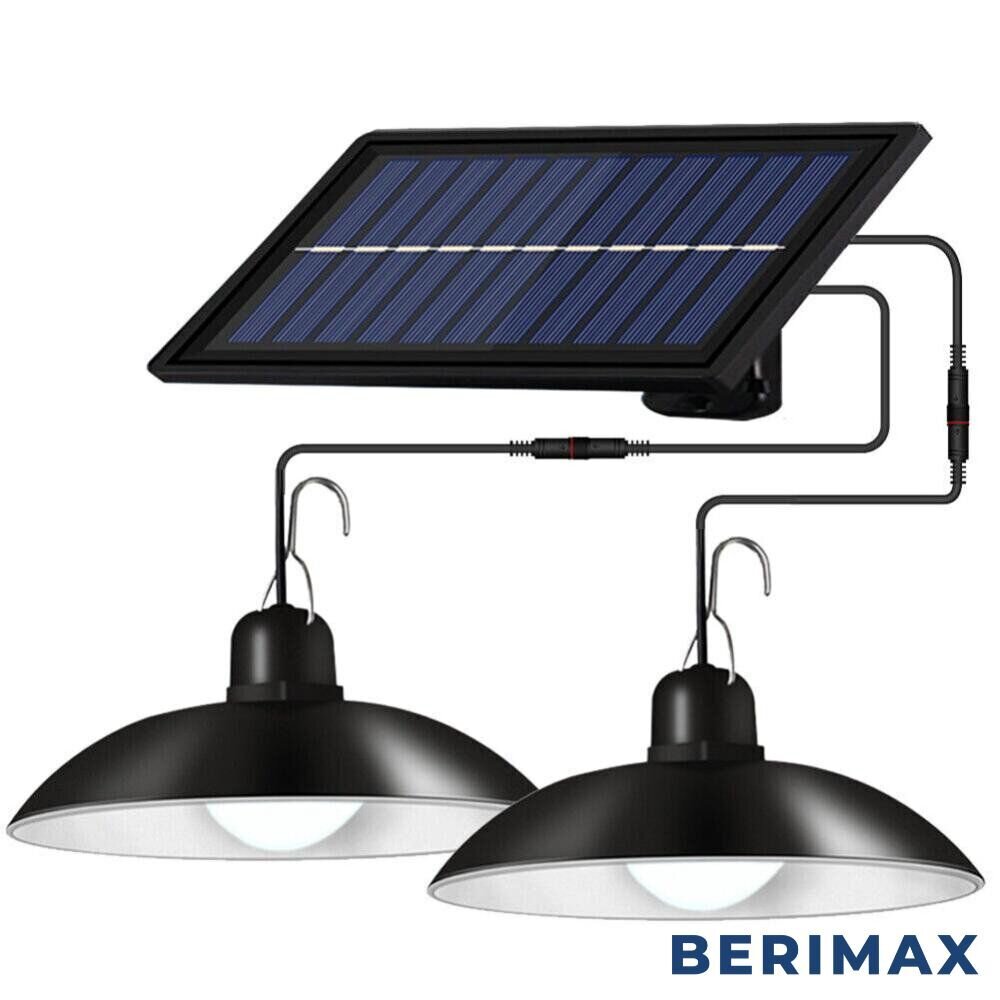 Lauko šviestuvų komplektas Berimax Solar 2x 90Lm цена и информация | Lauko šviestuvai | pigu.lt