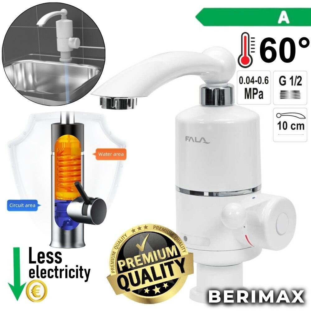 Momentinis vandens šildytuvas 3000 W Berimax Profi kaina ir informacija | Vandens šildytuvai | pigu.lt