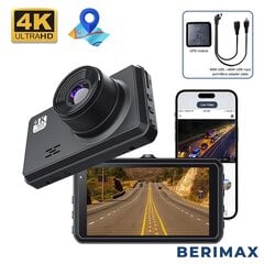 Видеорегистратор с камерой заднего вида и GPS 4K R30K BERIMAX BRM_0201206 цена и информация | Видеорегистраторы | pigu.lt