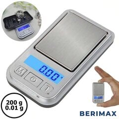 Ювелирные весы Mini P138 200-0,01 г BERIMAX BRM_0101009 цена и информация | Весы (кухонные) | pigu.lt