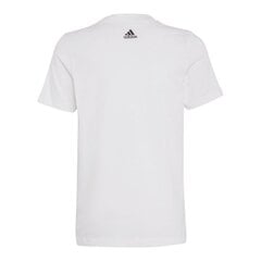 Marškinėliai vaikams Adidas Essentials sw923177.6475, balti цена и информация | Рубашки для девочек | pigu.lt