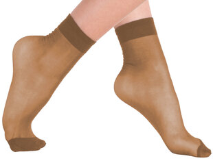 Trumpos kojinaitės moterims yenita, 20 den, 5 poros, rudos kaina ir informacija | Moteriškos kojinės | pigu.lt