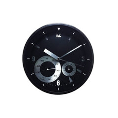 Настенные часы, метеостанция, Pur Line, черный фон, 30Ø см цена и информация | Часы | pigu.lt