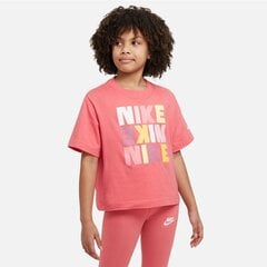 Nike marškinėliai mergaitėms Sportswear sw983892.8490, rožiniai цена и информация | Рубашки для девочек | pigu.lt