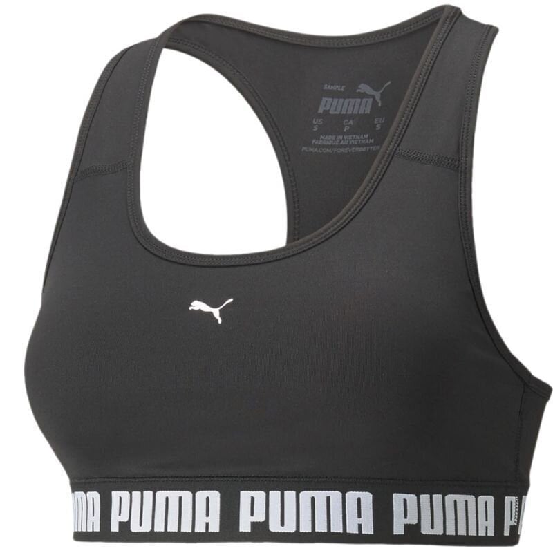 Sportinė liemenėlė moterims Puma Mid Impact SW9838671899, juoda цена и информация | Liemenėlės | pigu.lt