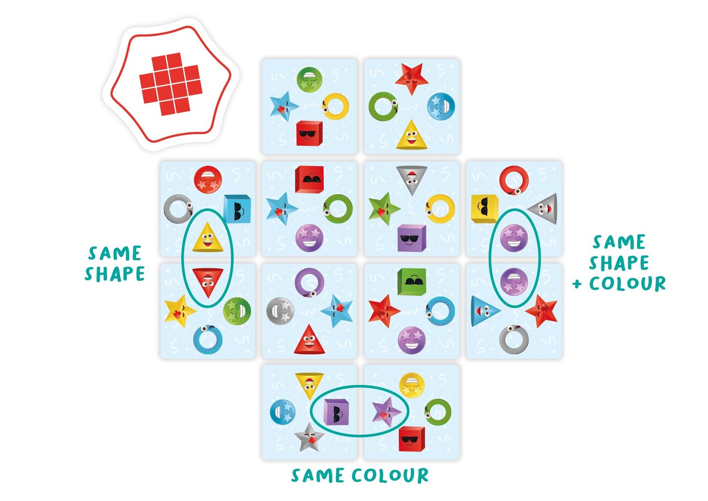 Stalo žaidimas Flexiq Pattern Party! kaina ir informacija | Stalo žaidimai, galvosūkiai | pigu.lt