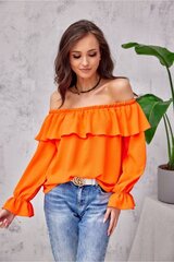 Palaidinė moterims Roco Fashion Lkk182653.2679, oranžinė kaina ir informacija | Palaidinės, marškiniai moterims | pigu.lt