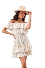 Laisvalaikio suknelė moterims Roco Fashion LKK182589.2679, smėlio spalvos kaina ir informacija | Suknelės | pigu.lt