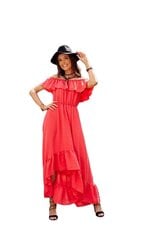 Laisvalaikio suknelė moterims Roco Fashion LKK182574.2679, raudona цена и информация | Платья | pigu.lt