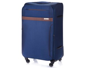 Vidutinis minkštas bagažas Solier, M, mėlynas цена и информация | Чемоданы, дорожные сумки | pigu.lt