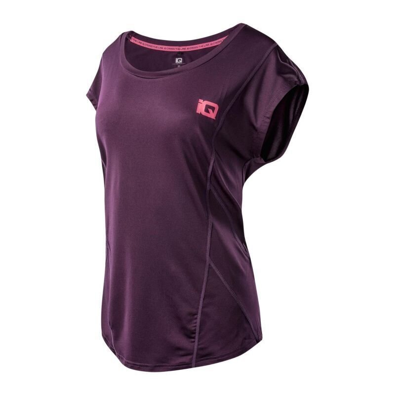 Marškinėliai moterims IQ Ladia SW876984, violetiniai kaina ir informacija | Marškinėliai moterims | pigu.lt