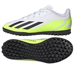 Futbolo bateliai vaikams Adidas X Crazyfast.4 tf Jr ie4066 sw987099.806a, balti kaina ir informacija | Sportiniai batai vaikams | pigu.lt