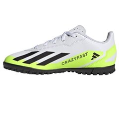 Futbolo bateliai vaikams Adidas X Crazyfast.4 tf Jr ie4066 sw987099.806a, balti kaina ir informacija | Sportiniai batai vaikams | pigu.lt