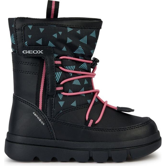 Geox auliniai batai mergaitėms Willaboom, juodi kaina ir informacija | Aulinukai vaikams | pigu.lt