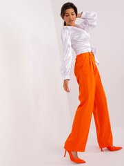 Женские оранжевые брюки из ткани цена и информация | Женские брюки | pigu.lt