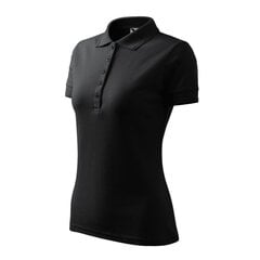 Polo marškinėliai moterims Malfini, juodi kaina ir informacija | Marškinėliai moterims | pigu.lt
