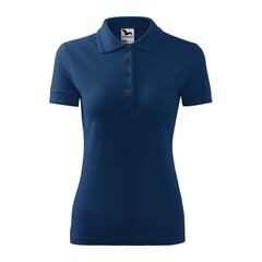 Polo marškinėliai moterims Malfini, mėlyni цена и информация | Женские футболки | pigu.lt