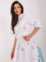 Abito Moda женское платье 234012 01, белый цена и информация | Платья | pigu.lt