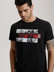 Marškinėliai vyrams Diverse AMD122512.1903, juodi цена и информация | Мужские футболки | pigu.lt