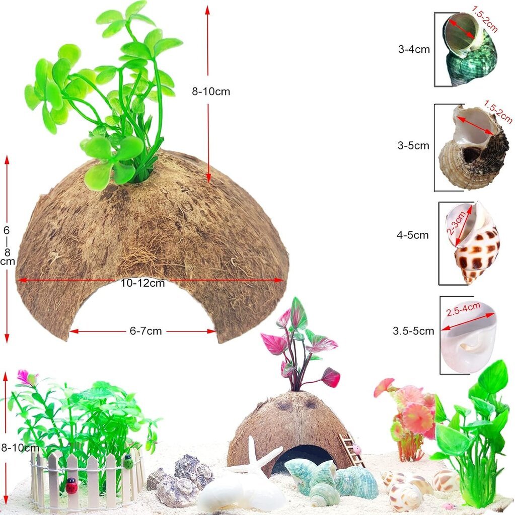 Akvariumo dekoracijų rinkinys Sinkoo, 19 d. kaina ir informacija | Akvariumo augalai, dekoracijos | pigu.lt