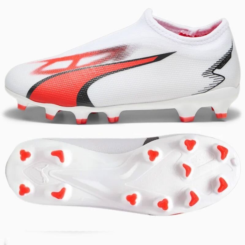 Puma futbolo bateliai berniukams Ultra match ll fg/ag SW988852.8175, balti цена и информация | Sportiniai batai vaikams | pigu.lt