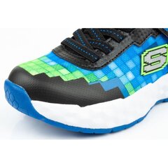 Sportiniai batai vaikams Skechers Minecraft LED Jr 402204LBBLM SW9893061245, mėlyni цена и информация | Детская спортивная обувь | pigu.lt