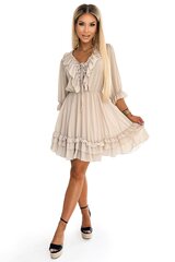 Suknelė moterims Boho NLM2098.5314, smėlio spalvos цена и информация | Платья | pigu.lt