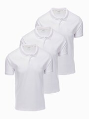 Polo marškinėliai vyrams 3 vnt. Amd24820.1904, balti kaina ir informacija | Vyriški marškinėliai | pigu.lt