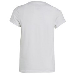 Adidas marškinėliai mergaitėms Big logo tee IC6121 SW989558.8484, balti kaina ir informacija | Adidas Drabužiai mergaitėms | pigu.lt