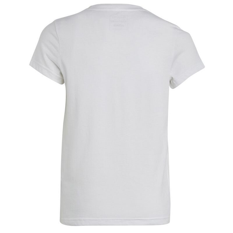 Adidas marškinėliai mergaitėms Big logo tee IC6121 SW989558.8484, balti цена и информация | Marškinėliai mergaitėms | pigu.lt