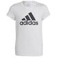 Adidas marškinėliai mergaitėms Big logo tee IC6121 SW989558.8484, balti цена и информация | Marškinėliai mergaitėms | pigu.lt