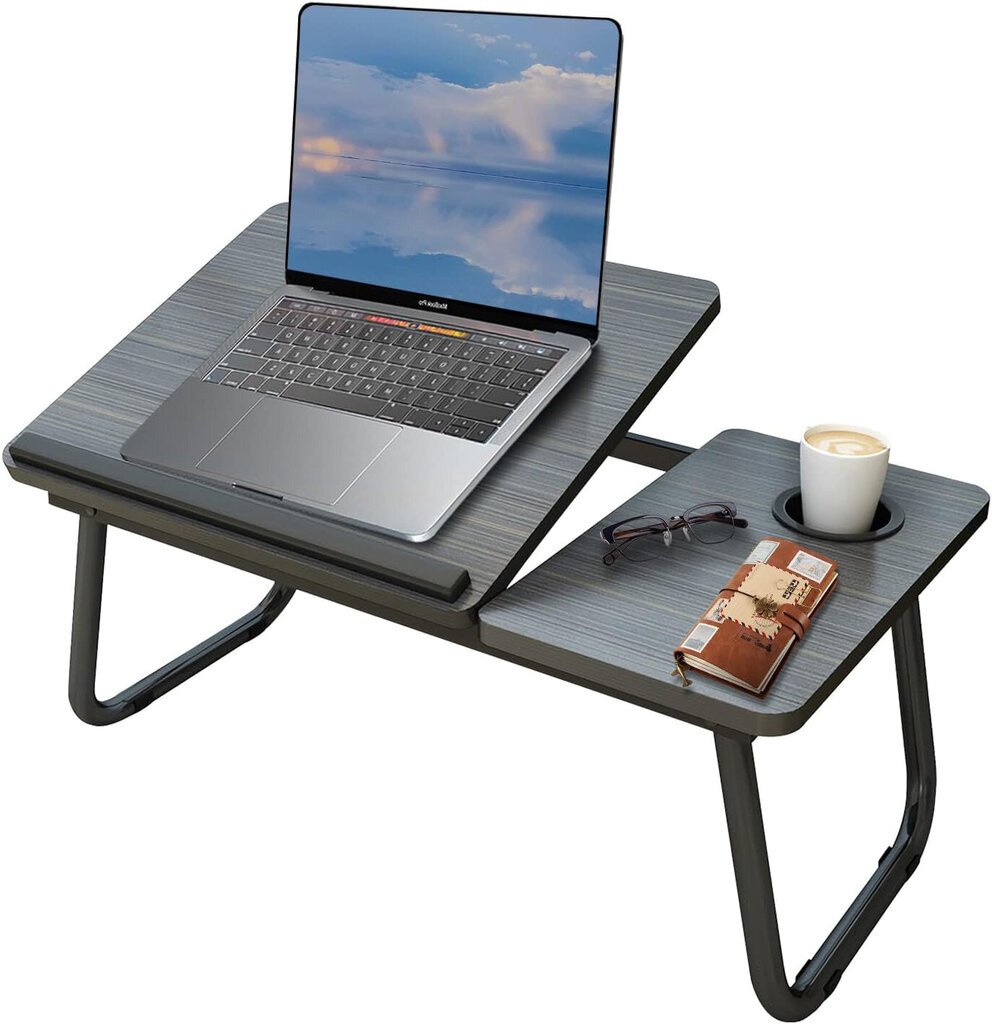 Sulankstomas kompiuterio stalas Home&Living, juodas kaina ir informacija | Kompiuteriniai, rašomieji stalai | pigu.lt