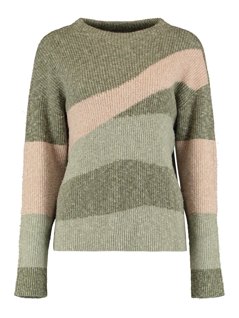 Megztinis moterims Zabaione Remi DZ*01, žalios/smėlio spalvos kaina ir informacija | Megztiniai moterims | pigu.lt