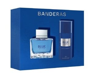 Dovanų rinkinys Antonio Banderas Blue Seduction vyrams: tualetinis vanduo EDT, 100 ml + dezodorantas, 150 ml kaina ir informacija | Kvepalai vyrams | pigu.lt