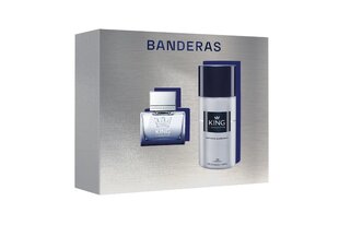 Rinkinys Antonio Banderas King vyrams: tualetinis vanduo EDT, 50 ml + purškiamas dezodorantas, 150 ml kaina ir informacija | Antonio Banderas Kvepalai, kosmetika | pigu.lt