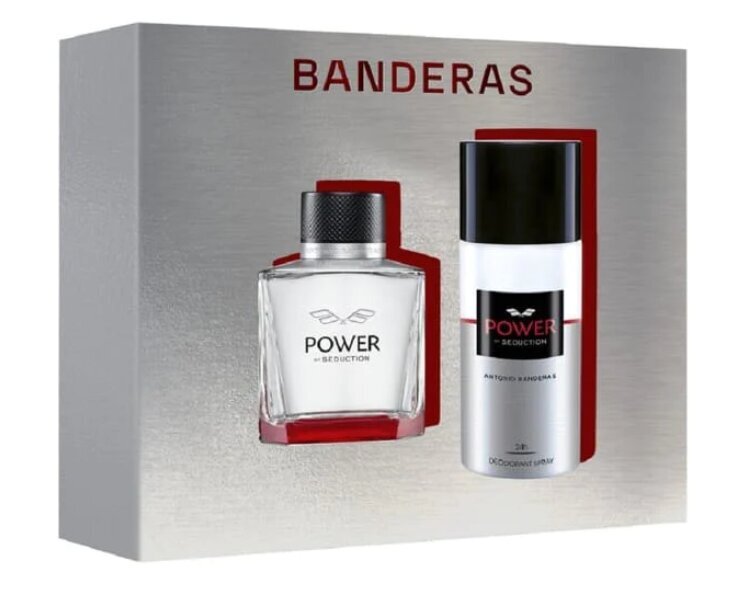 Dovanų rinkinys Antonio Banderas Power Of Seduction vyrams: tualetinis vanduo EDT, 100 ml + dezodorantas, 150 ml цена и информация | Kvepalai vyrams | pigu.lt