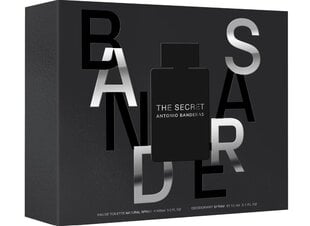 Dovanų rinkinys Antonio Banderas The Secret vyrams: tualetinis vanduo EDT, 100 ml + dezodorantas, 150 ml kaina ir informacija | Kvepalai vyrams | pigu.lt