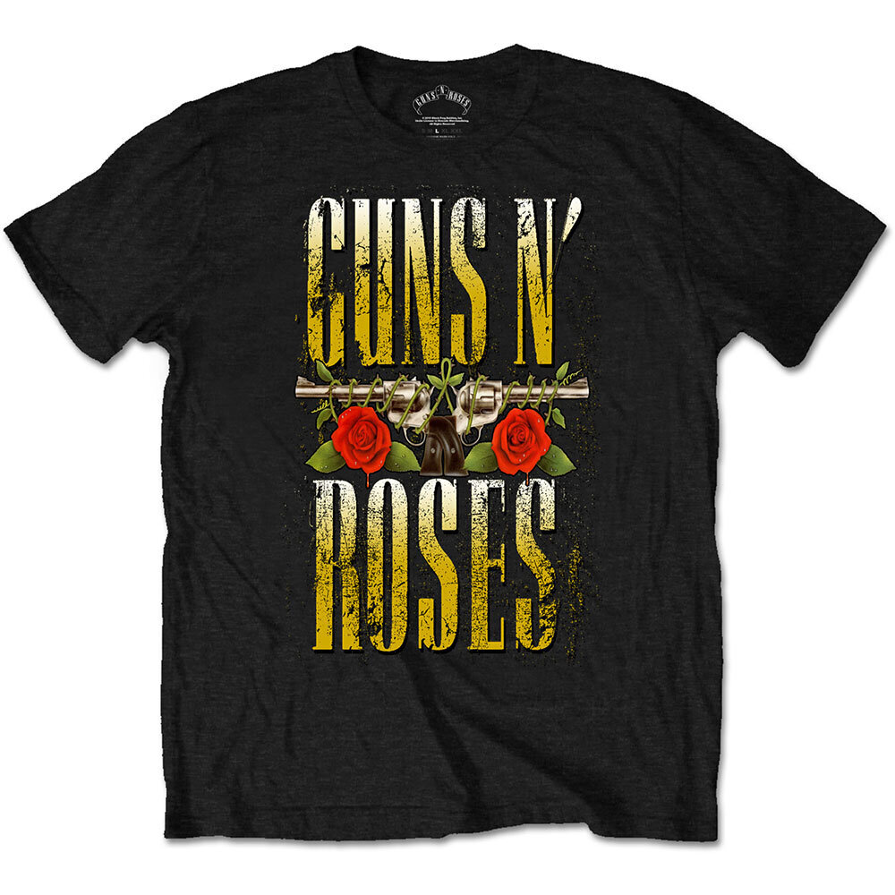 Marškinėliai unisex Choppers Guns N' Roses, juodi kaina ir informacija | Vyriški marškinėliai | pigu.lt