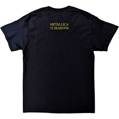 Marškinėliai unisex Choppers Metallica, juodi kaina ir informacija | Vyriški marškinėliai | pigu.lt