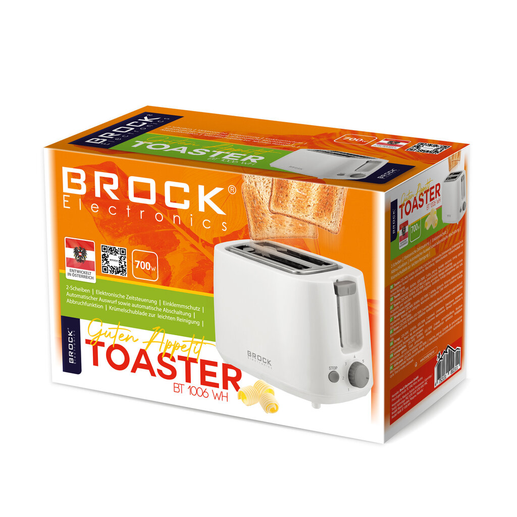 Brock BT 1006 WH kaina ir informacija | Skrudintuvai | pigu.lt