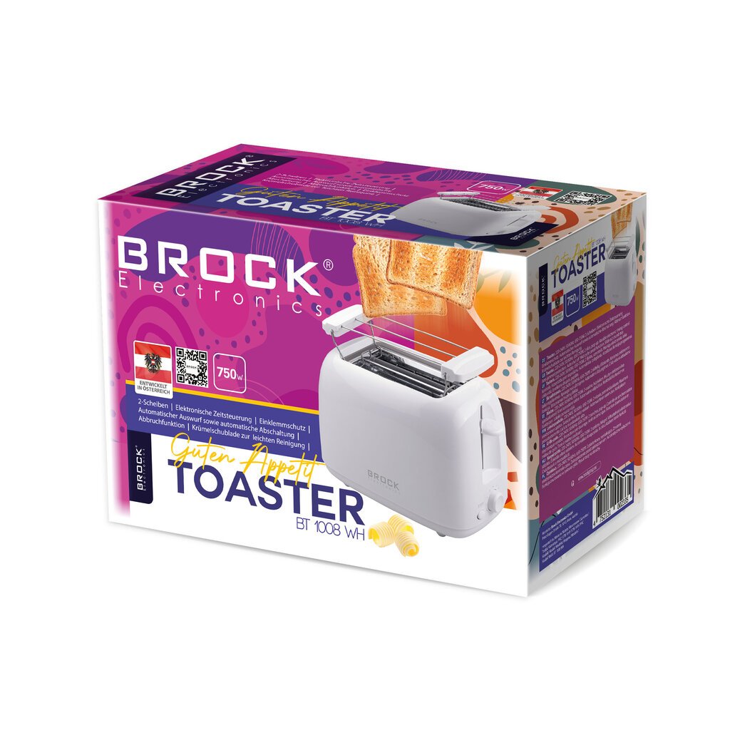 Brock BT 1008 WH kaina ir informacija | Skrudintuvai | pigu.lt