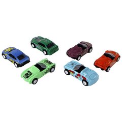 Automobilių rinkinys LeanToys, 6 vnt цена и информация | Игрушки для мальчиков | pigu.lt