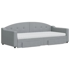 Sofa-lova vidaXL, 90x200 cm, pilka kaina ir informacija | Lovos | pigu.lt