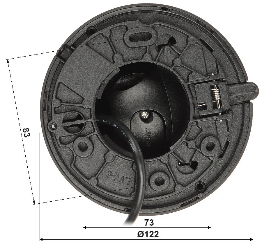 IP KAMERA IPC-HDW2549TM-S-IL-0280B-BLACK WizSense - 5 Mpx 2.8 mm DAHUA цена и информация | Stebėjimo kameros | pigu.lt